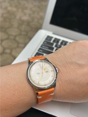 CYMA Watersport vintage automatic watch, recently serviced. 36mm incl crown.
